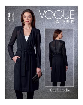 Patron Vogue Manteau Femme #V1709 Taille 34-42