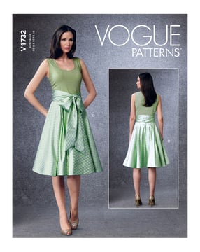 Patron Vogue jupe évasée femme #V1732 Taille 40-48