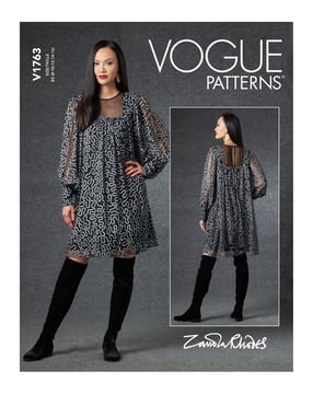 Patron Vogue Robe Mini Femme #V1763 Taille 42-50