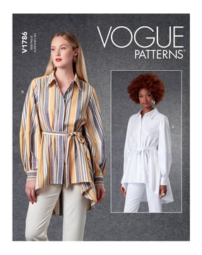 Patron Vogue Chemisier Femme #V1786 Taille 32-48