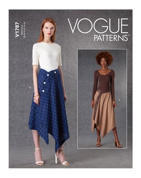 Patron Vogue Jupe Femme #V1787 Taille 42-50