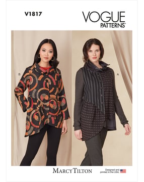 Patron Vogue Veste / Gilet Femme Marcy Tilton #V1817 Taille 42-50
