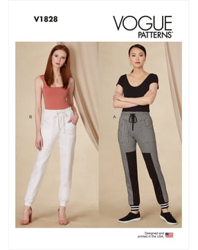 Patrons Vogue Pantalons Femme #V1828 Taille 32-50
