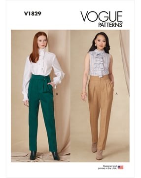 Patron Vogue Pantalons pour femmes #V1829 Taille 42-50