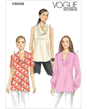 Patrons Vogue Chemisiers pour femmes #V9006 Taille 42-50