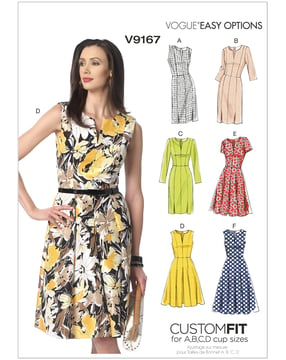 Patron Vogue Robe d'été femme #V9167 Taille 40-48