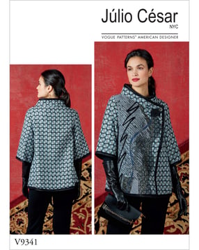 Patron Vogue Veste Femme Design : Julio Cesar #V9341 Taille 42-50