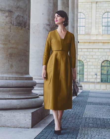 sewing satin dress Satin Dress 102 | Burda Style 12/22 | PDF Sewing Pattern