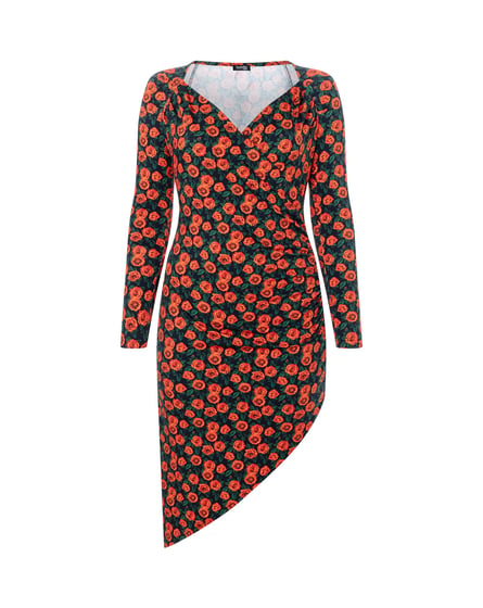 long sleeve jersey dress pattern Jersey Dress 102 | Burda Style 12/23