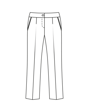 Cotton Trousers 416 | Burda Curvy 01/23