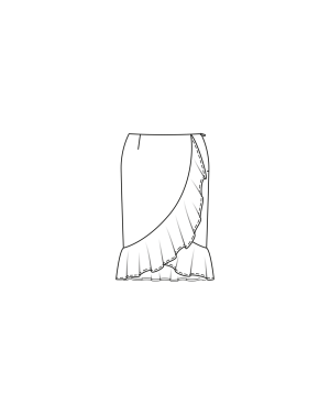 Jersey Skirt 404 | Burda Curvy 02/23