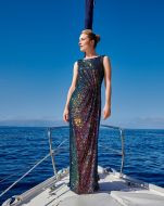 Sequin fabric Evening gown 111 | Burda Style 06/23