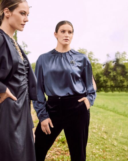 satin and silk blouses
