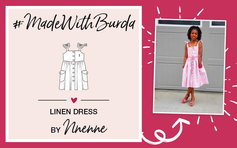 #MadeWithBurda: Nnenne&apos;s Linen Dress