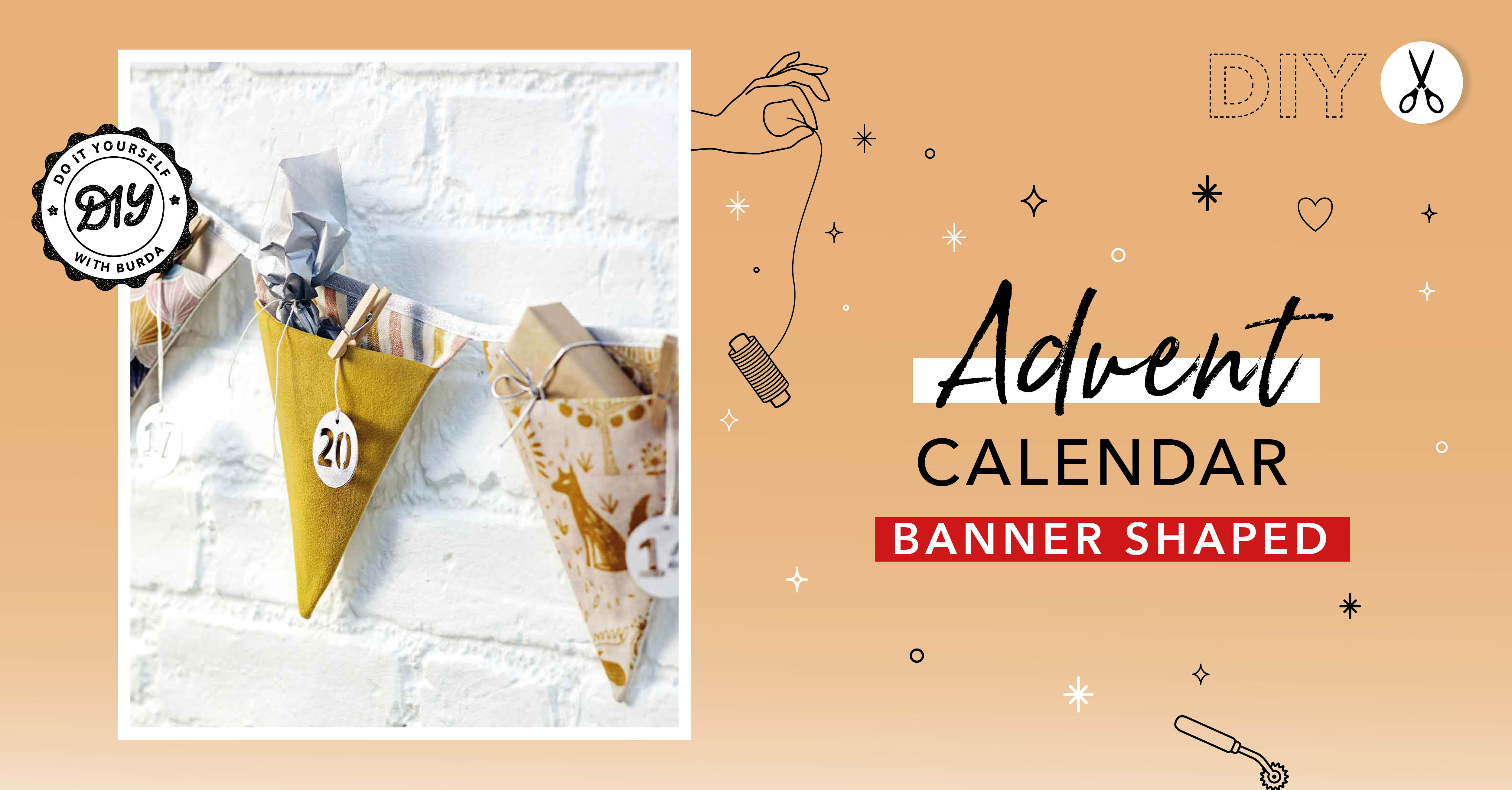 DIY: Banner-Shaped Advent Calendar