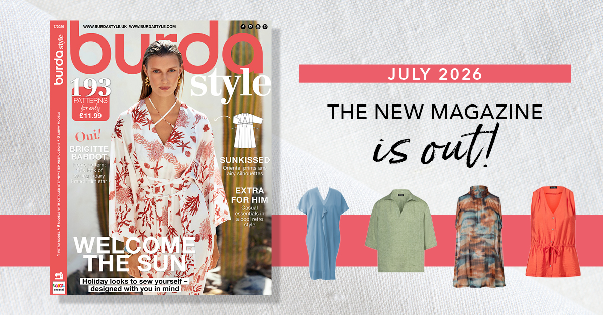 "Sun-Kissed Vibes", the New Burda Style July 2026