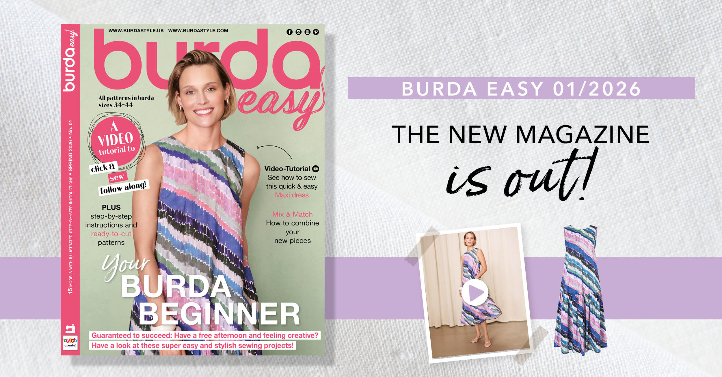 Get off to a Great Start Sewing with Burda Easy March–April 2026
