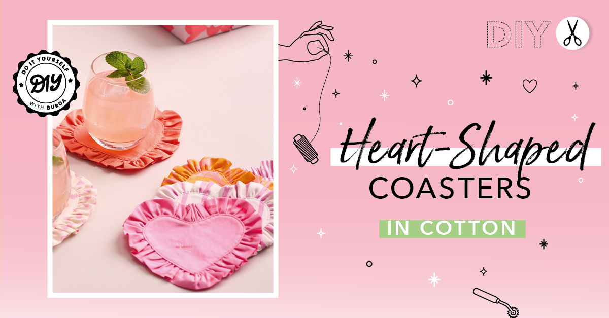 DIY: Sewing Heart Coasters with Fabric Scraps
