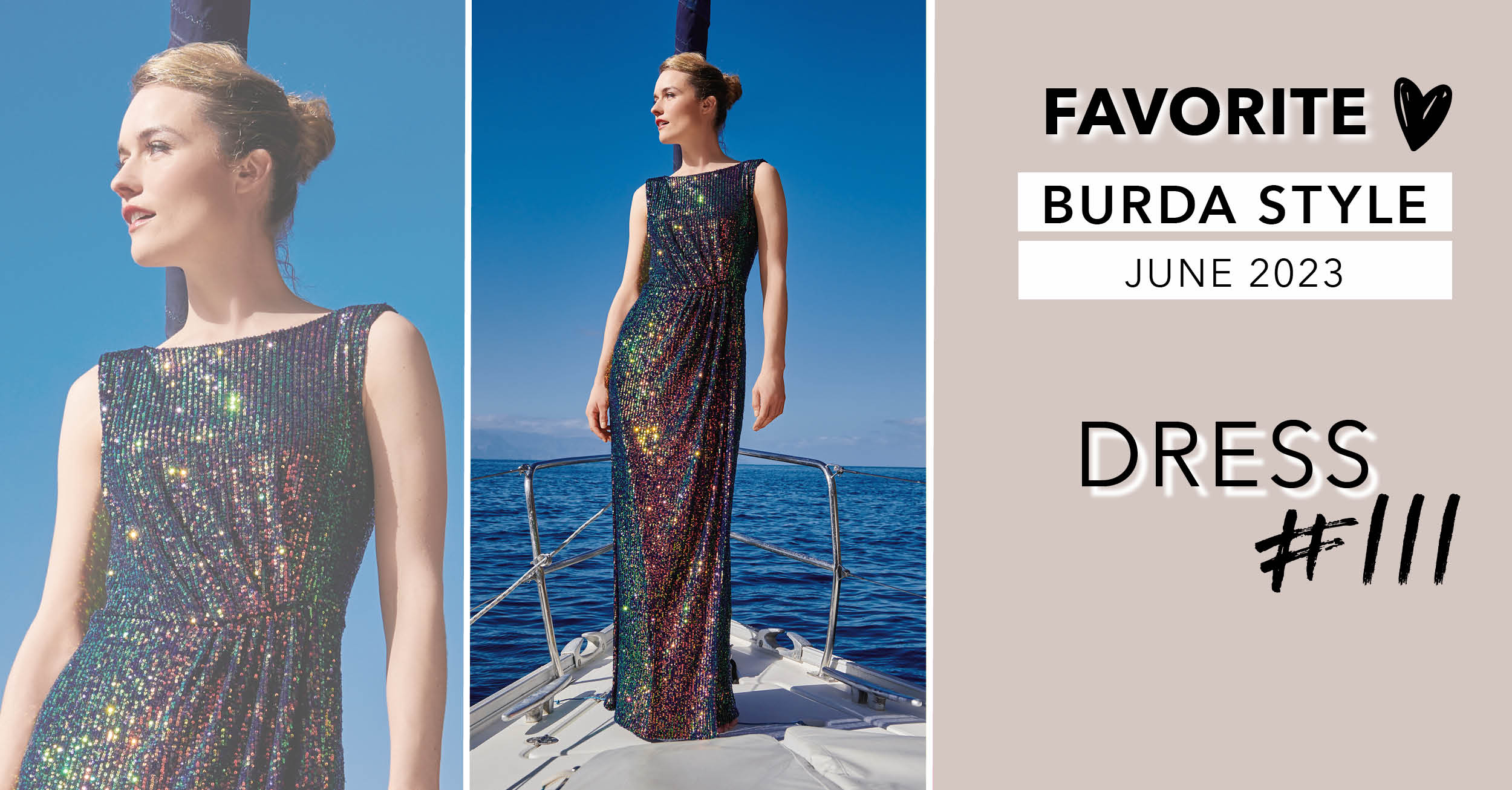 A Favorite: An Evening Gown from Burda Style June 2023