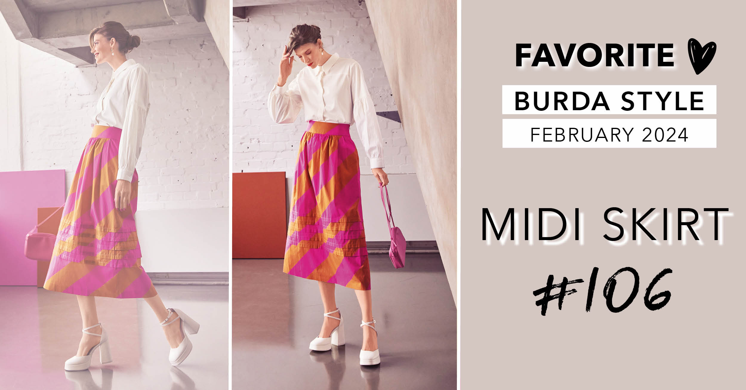 Favorite: The Skirt 106 from the February 2024 Issue of Burda Style