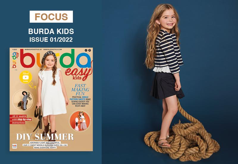 Focus: Burda Easy Kids 01/2022: Model #7, Cropped Jacket