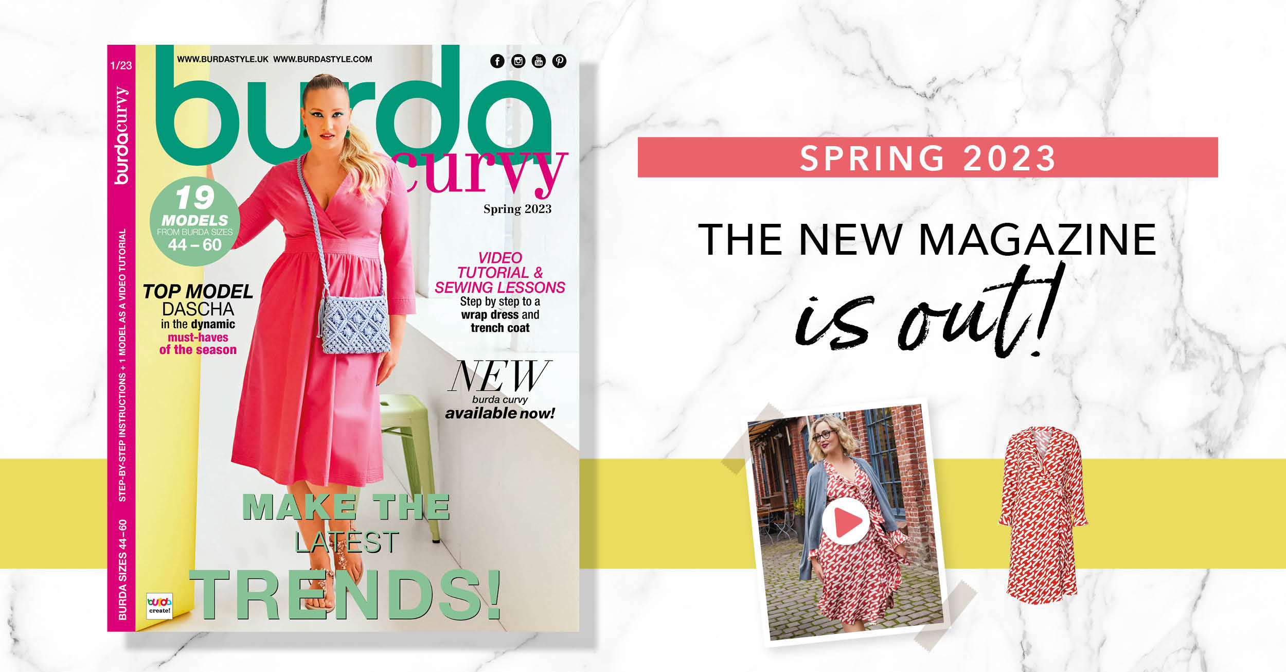 Spring 2023: Discover the 100% Digital Issue of Burda Curvy!