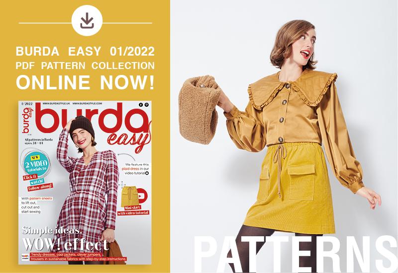 The Collection of PDF Patterns from Burda Easy No. 01/2022 Is Online Now!