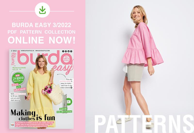 The Collection of PDF Patterns from Burda Easy No. 3/2022 Is Online Now!