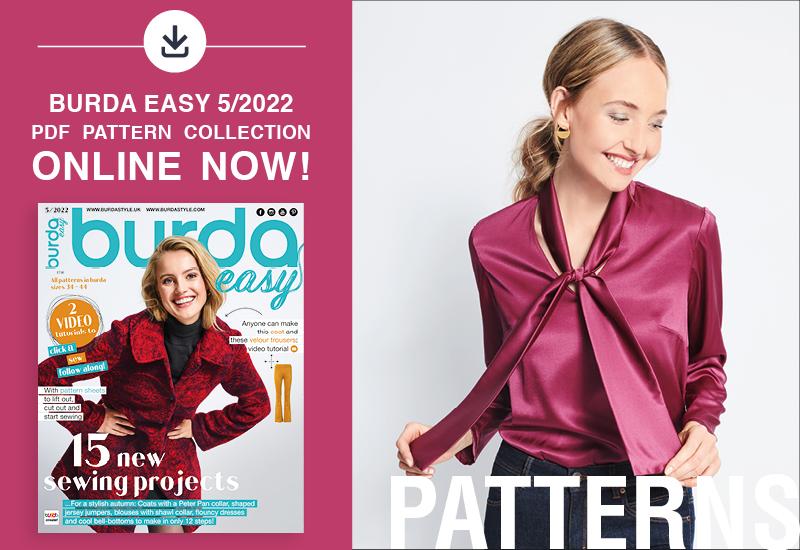 The Collection of PDF Patterns from Burda Easy No. 5/2022 Is Online Now!