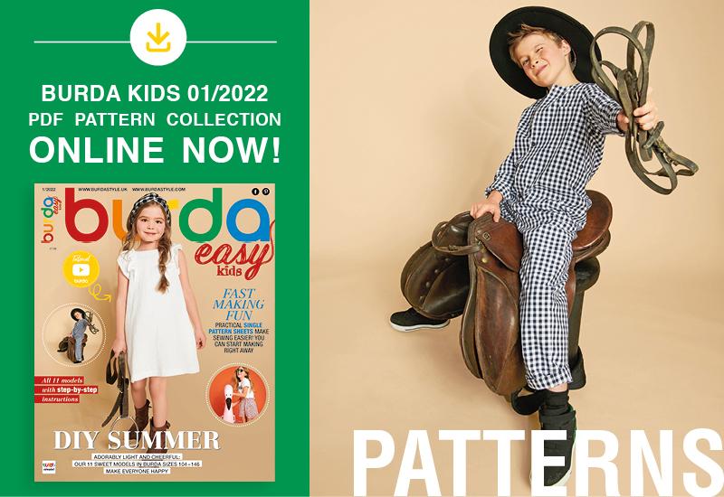 The Collection of PDF Patterns from Burda Easy Kids Is Online Now!