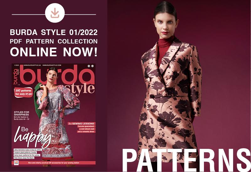  The Collection of PDF patterns from the January Issue of Burda Style Is Online Now!