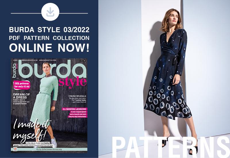 The Collection of PDF Patterns from the March 2022 Issue of Burda Style is Online Now!