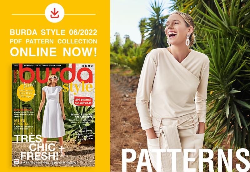 The Collection of PDF Patterns from the June Issue of Burda Style Is Online Now!
