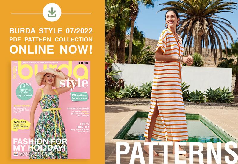 The Collection of PDF Patterns from the July 2022 Issue of Burda Style is Online Now!