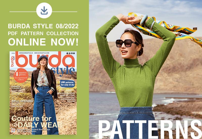 The Collection of PDF Patterns from the August Issue of Burda Style Is Online Now!