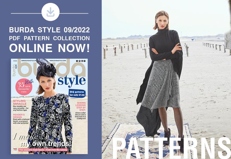 The Collection of PDF Patterns from the September 2022 Issue of Burda Style Is Online Now!