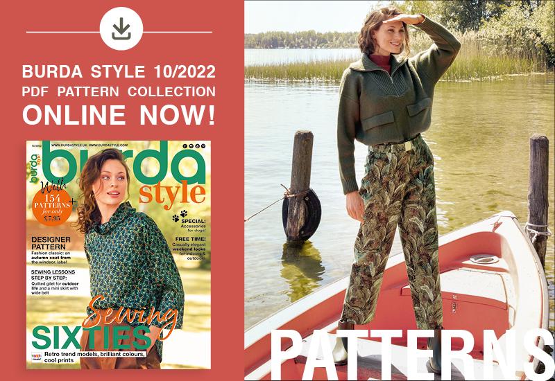 The Collection of PDF Patterns from the October Issue of Burda Style Is Online now!