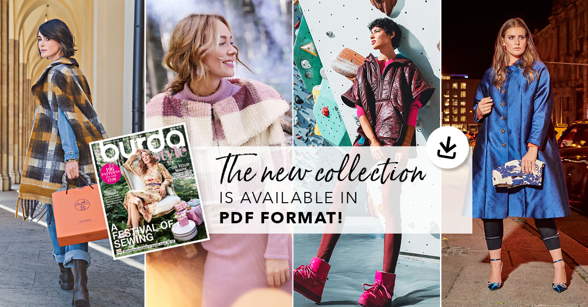 The Collection of PDF Patterns from the December Issue of Burda Style Is Online Now!