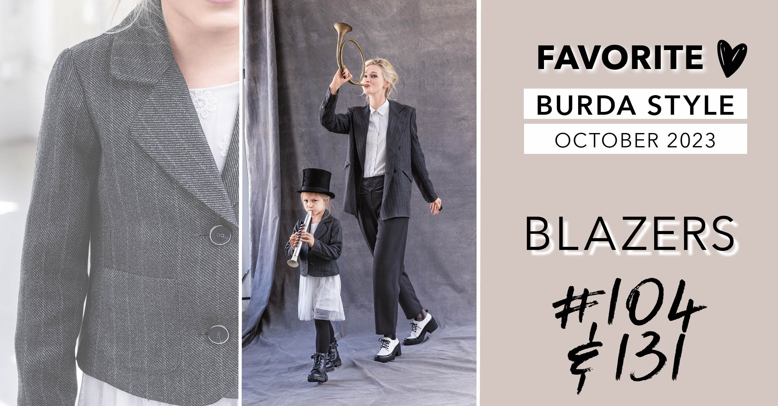 Favorites: Blazers 104 and 131 from Burda Style October 2023 