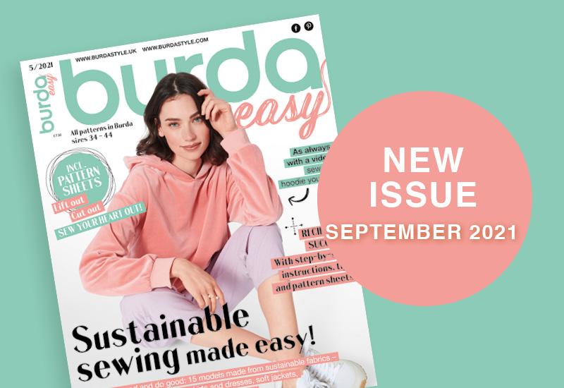 September 2021: The New Issue of Burda Easy #5 September-October 2021 Is Out Now!