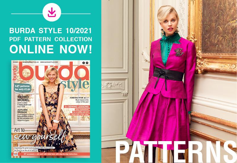 The Collection of PDF Patterns from the October Issue of Burda Style Is Online Now!