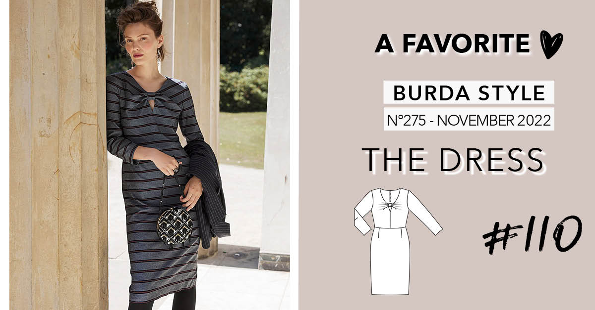 A Favorite: The Dress 110 from Burda Style November 2022