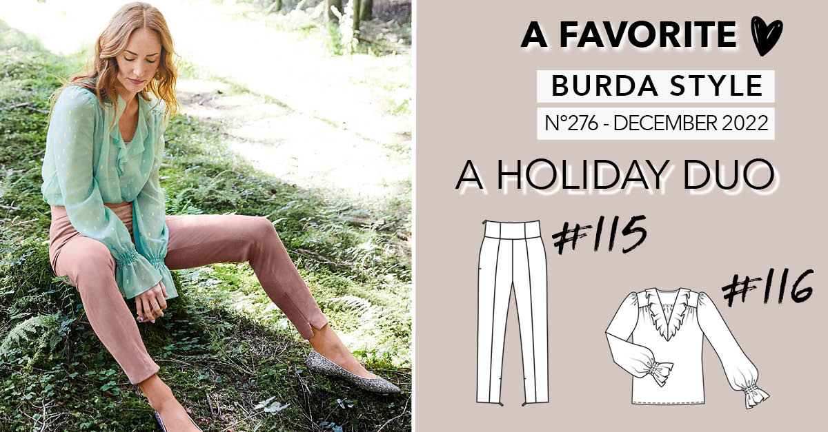 A Favorite Look: A Holiday Duo from Burda Style December 2022