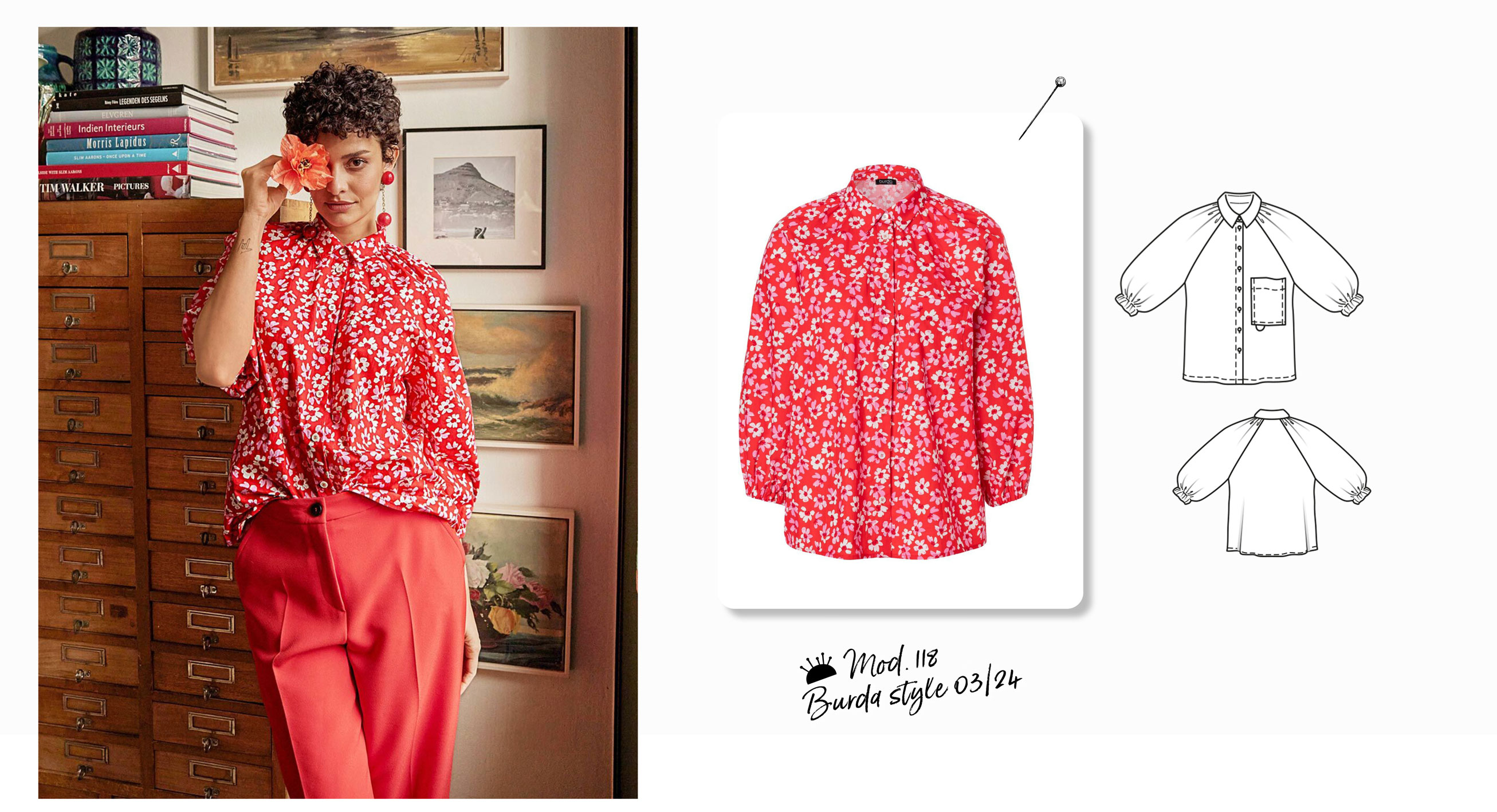 Sewing favorite: the floral blouse