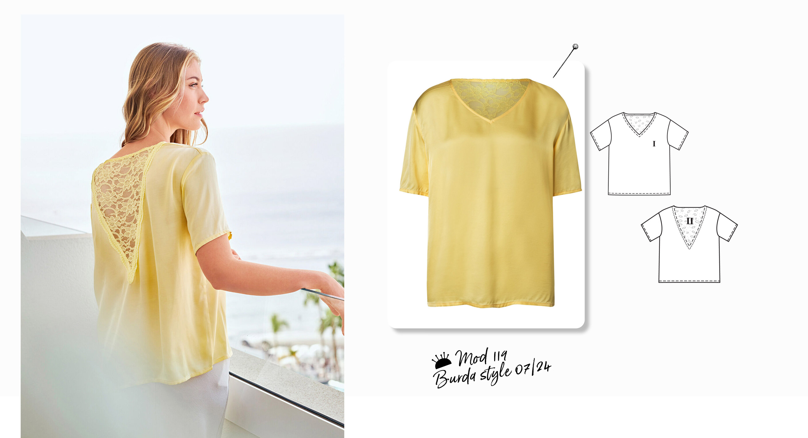 Satin Blouse 119 | Burda Style 07/24