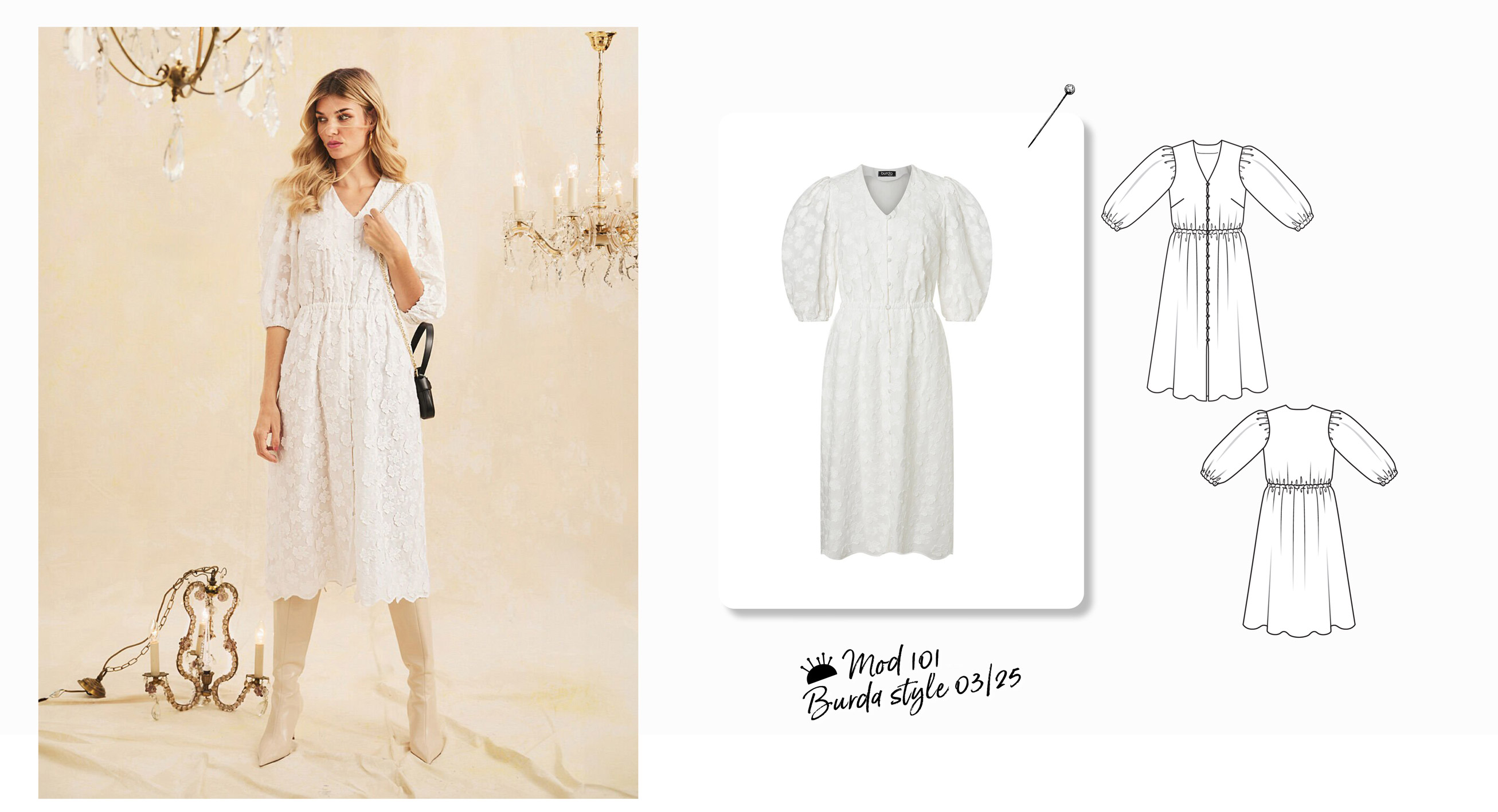 Lace Dress 101 | Burda Style 03/25