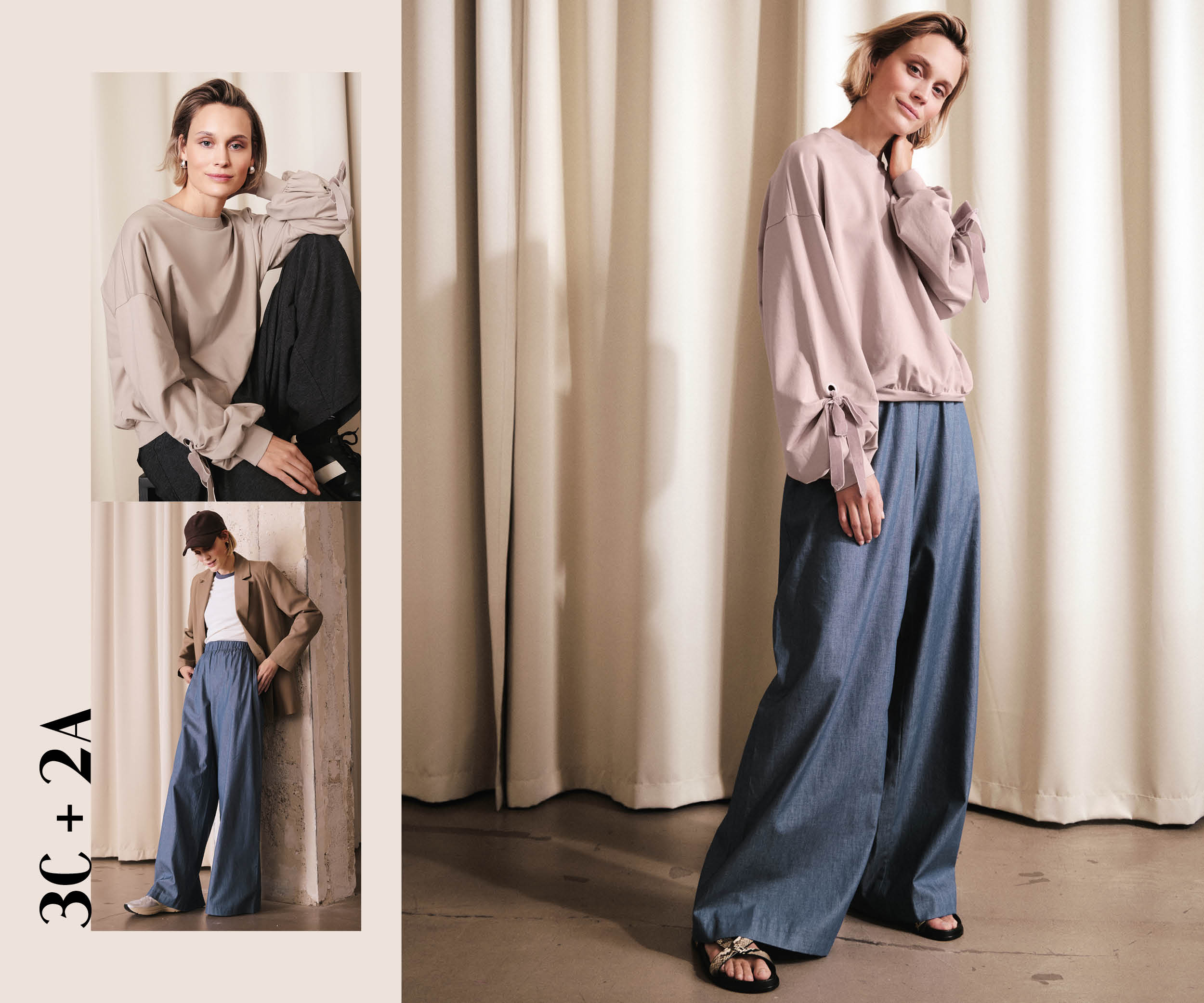 Easy sewing: casual silhouette and sophisticated details Easy sewing: casual silhouette and sophisticated details
