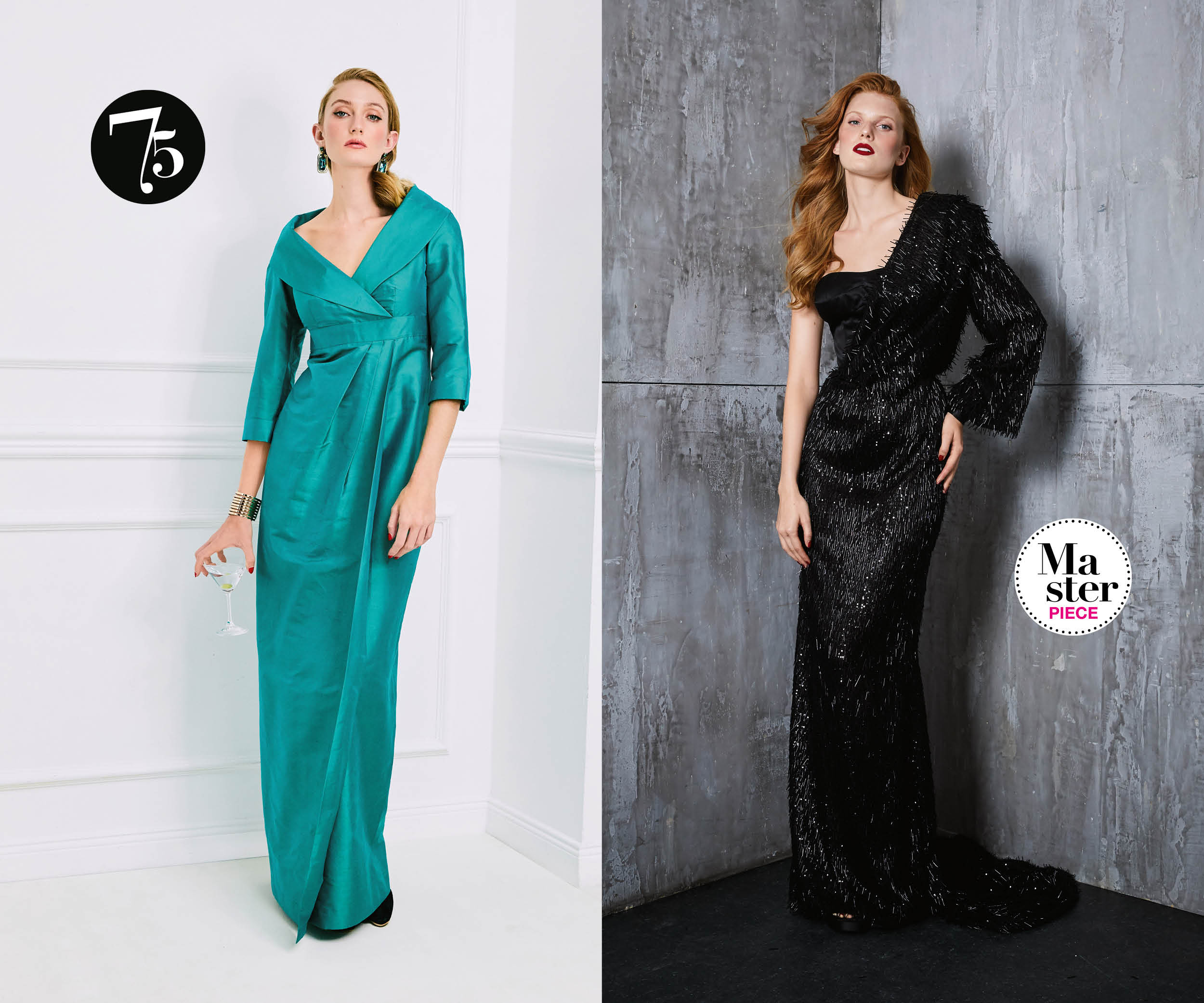 Cocktail dresses: The Meryl vintage dress and the designer model Cocktail dresses: The Meryl vintage dress and the designer model