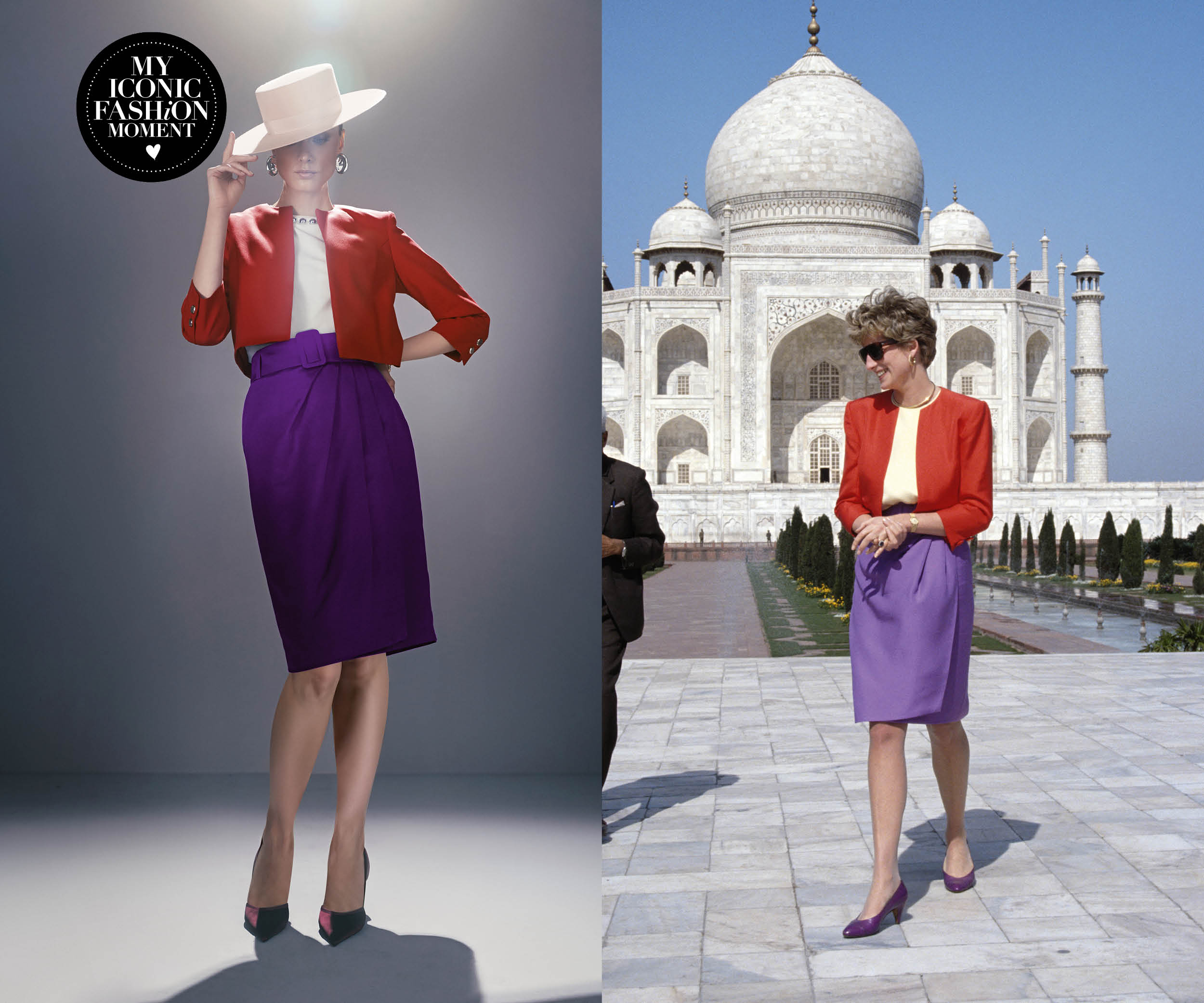 The iconic model of this edition is inspired by the royal court, featuring the suit worn by Princess Diana in 1992. The iconic model of this edition is inspired by the royal court, featuring the suit worn by Princess Diana in 1992.