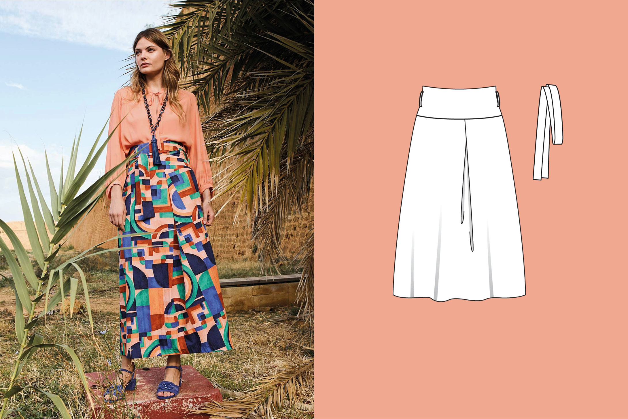 Cotton Skirt 106 | Burda Style 05/25